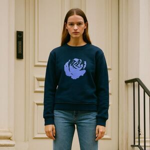 OPENING CEREMONY Gray Crew Neck Pullover Sweatshirt Top   Women's Size Small